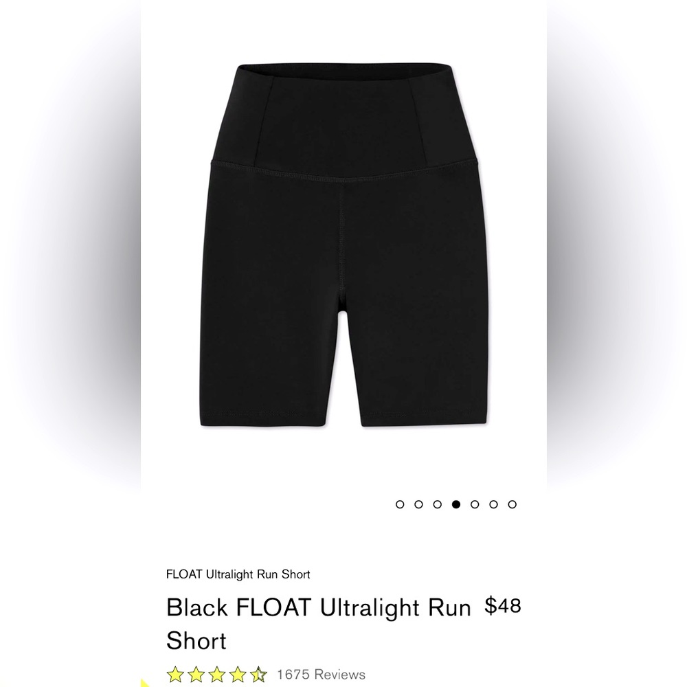 Girlfriend Collective Black FLOAT Ultralight Run Short